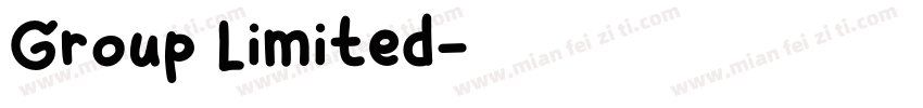 Group Limited字体转换